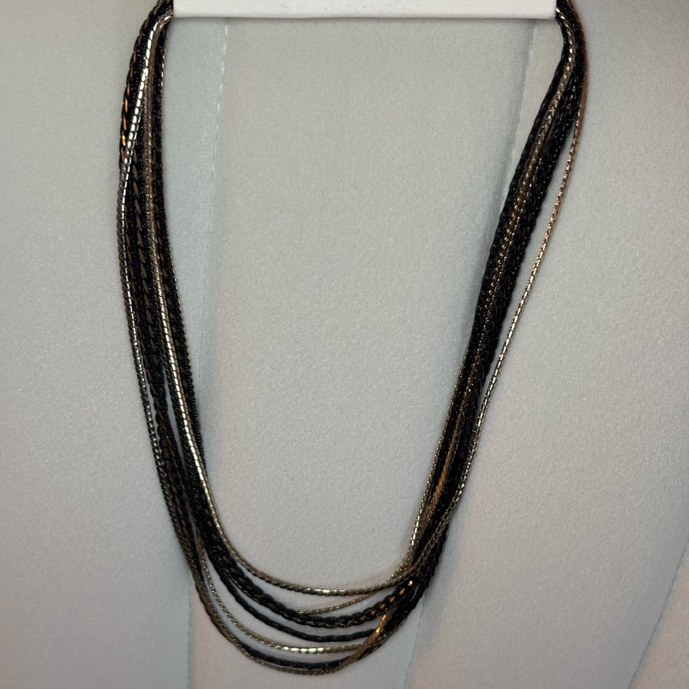 Express Black and gold  Layered Necklace